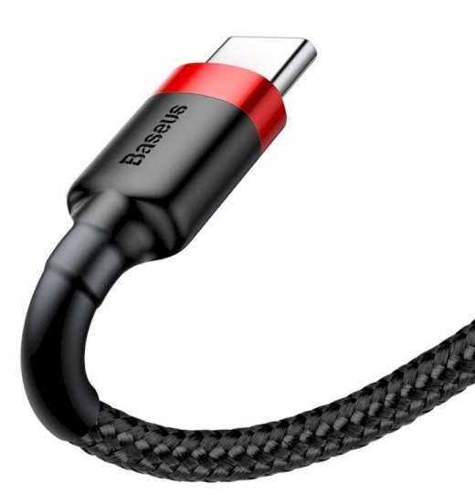 Baseus Cafule USB-C kaabel 3A 1m / Punane/Must