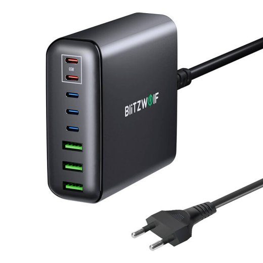 Seinalaadur Blitzwolf BW-S26 250W (must)