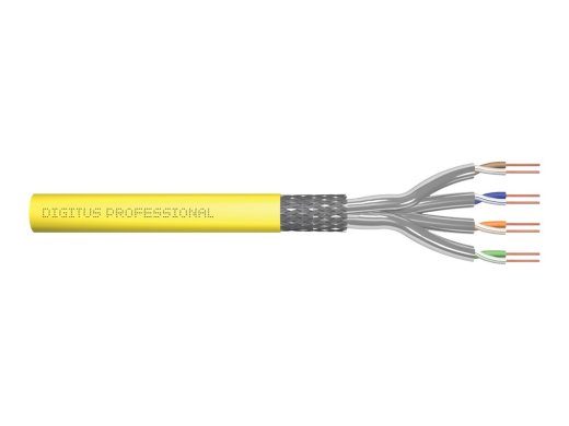 DIGITUS Professional CAT 7a S/FTP 500m paigalduskaabel kollane RAL 1028