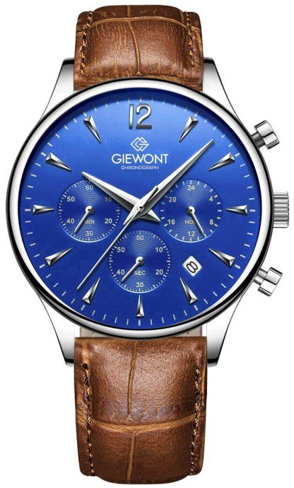 Giewont Kronograafi Safiir Meeste Kell GW6310-A5 / pruun-sinine