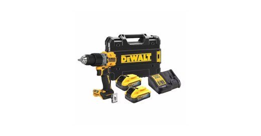 DeWALT DCD805E2T-QW 18V XR Schlagschrauber mit 2 x 2.0Ah PowerStack Akku und Ladegerät