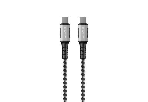 Havit CB6297 - Magnetiline kaabel USB tüüp C kuni USB tüüp C, 1m (must)