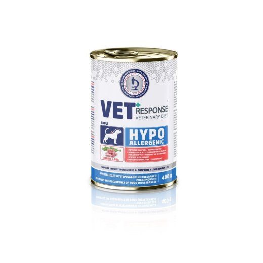 VET RESPONSE Hüpoallergeenne Küülik - märjakas koeratoit - 400g