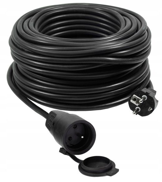 VERTEX PZO50M tagasitõmbav laiendusvoolkaabel, 50m, 3x2.5mm