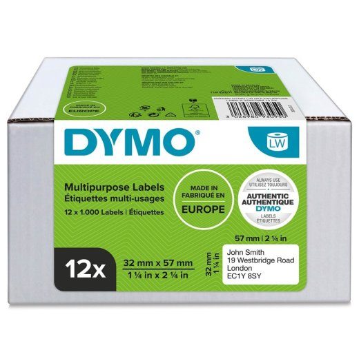 DYMO LW Multifunctional Labels, 32x57mm - 1000 Pcs.