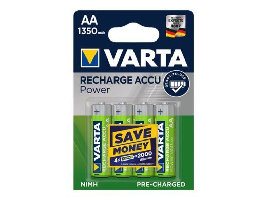 Varta AA tüüpi laetavad akud, 1350mAh