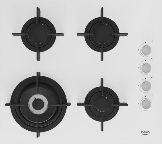 Beko HILW64122SW sisseehitatav gaasipliit 60 cm, 4 tsooni Valge
