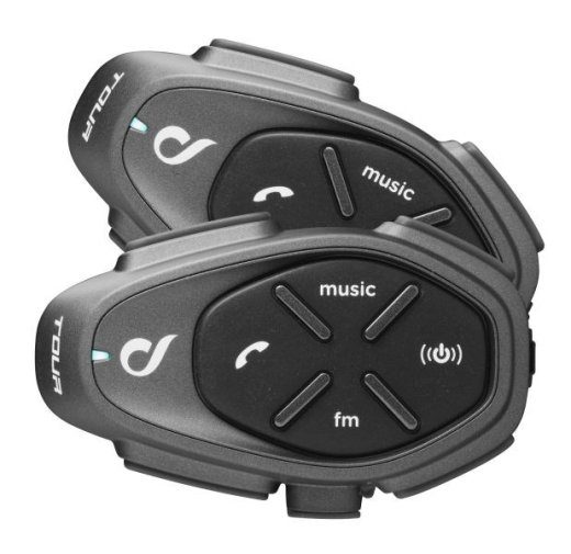 Interphone TOUR HD Mootorratta intercom 1500 m 2 tk Must