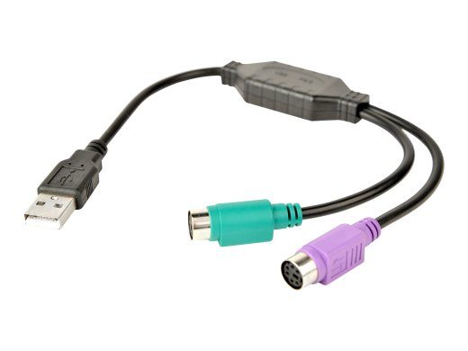 Gembird 30cm Klaviatuuri/hüürelaadi adapter Must