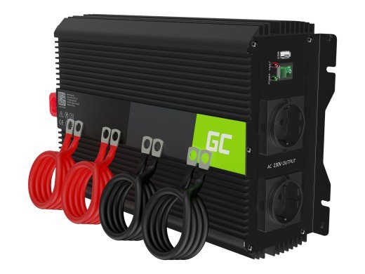 Green Cell PRO DC to AC Väline Inverter Must