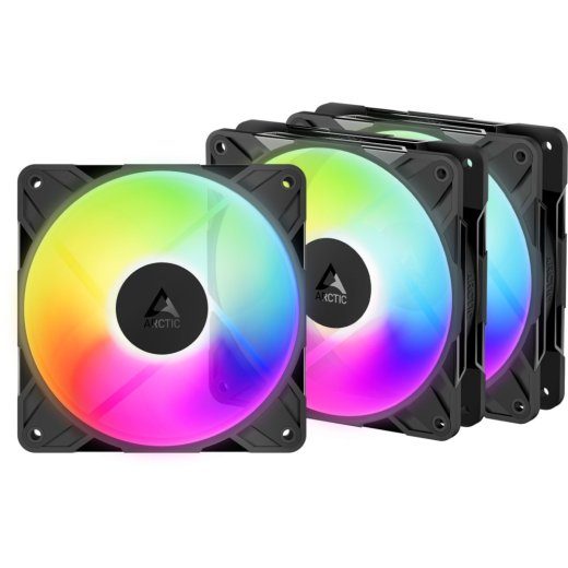 Arctic P14 Pro Reverse A-RGB Fänn 3tk Must 140 mm