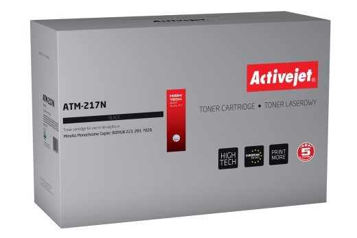 Activejet ATM-217N toner (asenduskomplekt Konica Minolta TN217 jaoks; Supreme; 17500 lehte; must)