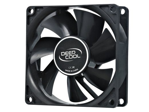80mm korpusventilatsiooni ventilaatori, 2 Pin; hüdrolaager, Deepcool