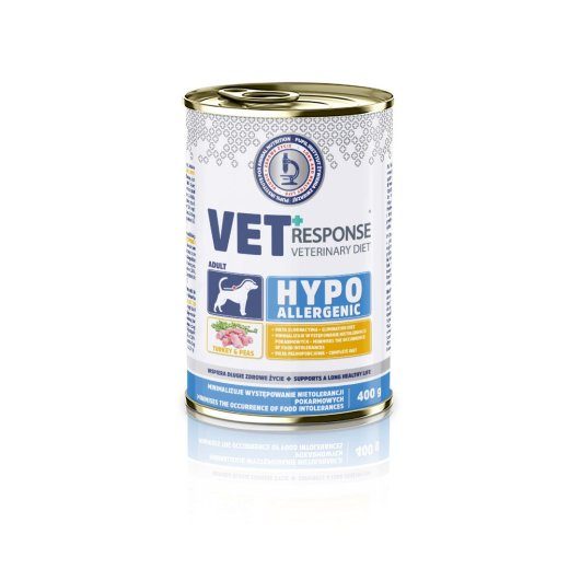 VET RESPONSE Hüpoallergeenne Turkey - märjakas koeratoit - 400g