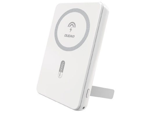 Dudao K14S+ 10000mAh 15Watt Juhtmevaba Powerbank Valge