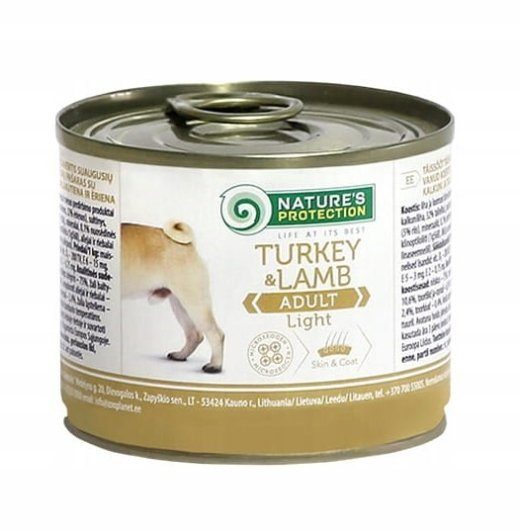 NATURE'S PROTECTION Adult Light Turkey and Lamb - wet dog food - 200 g