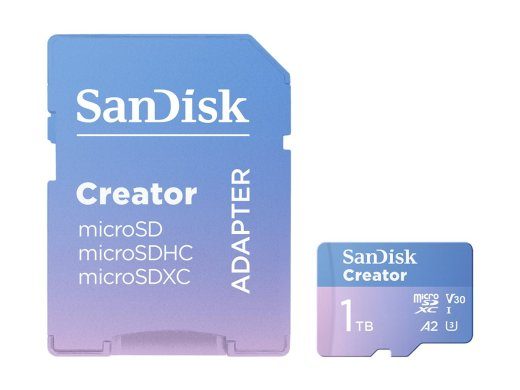 SanDisk Creator microSDXC UHS-I kaart 1TB 190MB/s