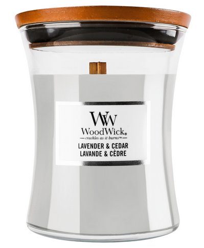 Woodwick Lavender & Cedar küünal 275 g