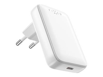 FIXED Slim USB-C reisilaadija, GaN, PD tugi, 30W, Valge Fixed