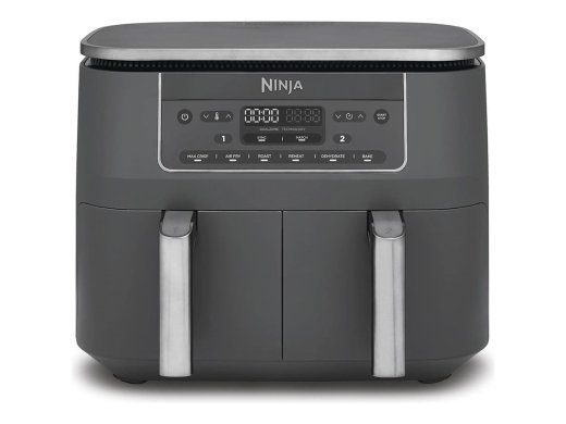 Ninja DZ300EU Topelt Kuuma Õhu Fritüür 2,4kW Metall Hall