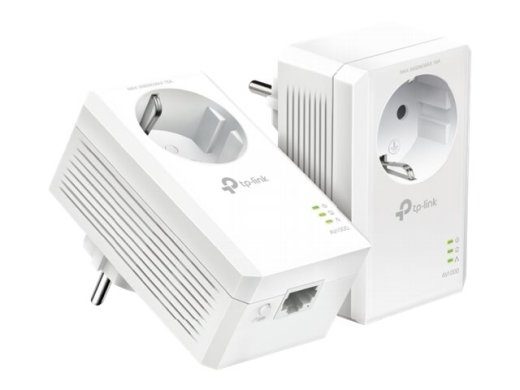 TP-LINK AV1000 Gigabiti läbiva võrgukaabli alustaseme sättekomplekt TL-PA7017P KIT 10/100/1000 Mbit/s Ethernet LAN (RJ-45) portide arv 1 Ei Wi-Fi L...