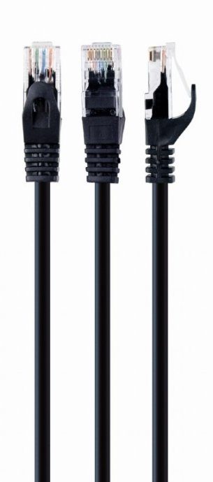UTP Cat6 Paitsjuhe PVC AWG 26 (7 x 0,15 mm traat) Must 5 m