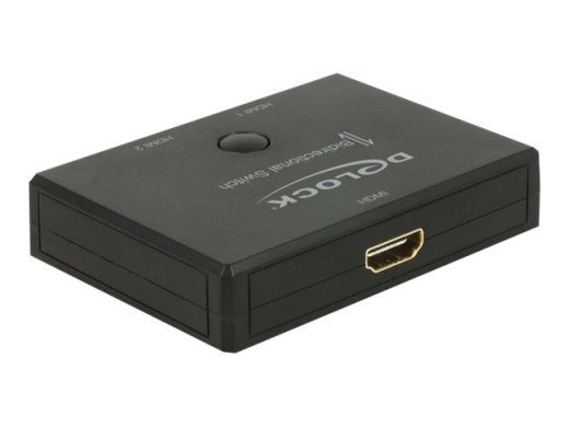 DeLock HDMI 2-1 Kahesuunaline 4K 60 Hz Video/Audio Lüliti