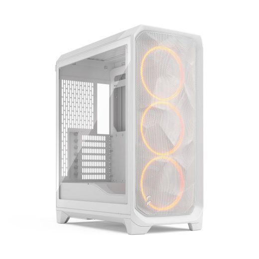 Fractal Design Meshify 3 RGB TG Clear Tint ATX Tower korpuse integreeritud toiteallikaga, valge