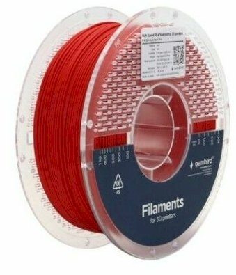 Gembird 3DP-PLA1.75HY-01-R Kiirplaadi PLA kiud 1.75mm 1kg / punane