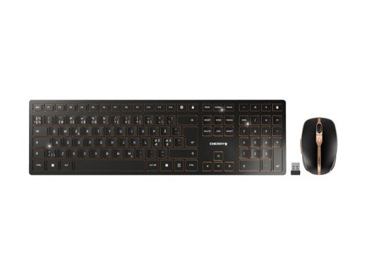 CHERRY DW 9100 SLIM Komplekt hiire ja klaviatuuriga Juhtmevaba Pan Nordic