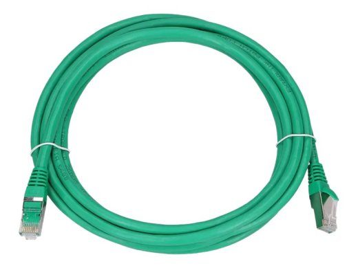 Extralink CAT 6 foolium ja vasevõrk (FTP) 3m paadikaabel roheline