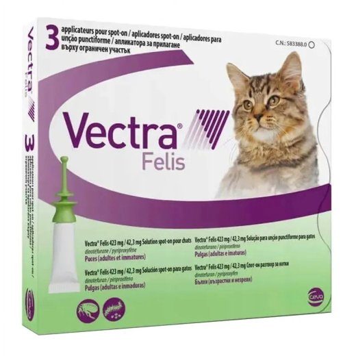 CEVA Vectra Felis - kasside kirbutilgud - 3tk.