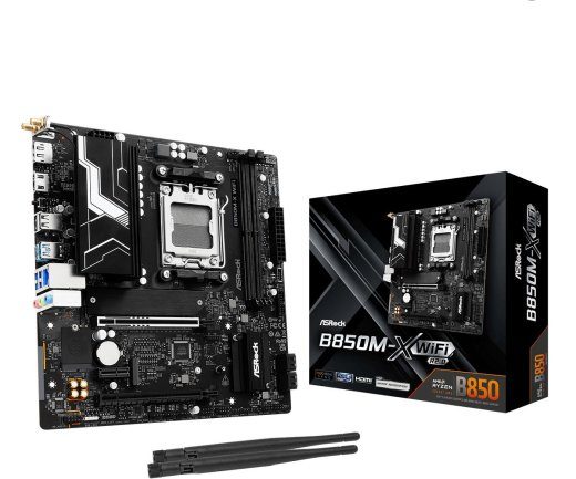 Põhiplaat ASROCK AMD B850 SAM5 Micro-ATX Memory DDR5 Memory slots 2 B850M-XWIFIR2.0