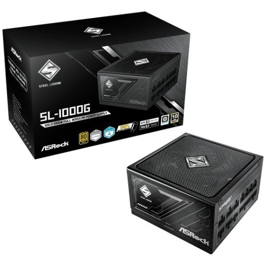 Asrock SL-1000G Power Supply 1000Watt 80+ Gold Black