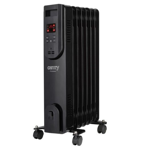 CAMRY CR 7812 elektriküttekeha õliga kaugjuhtimisega 1500W 7 vöödi must