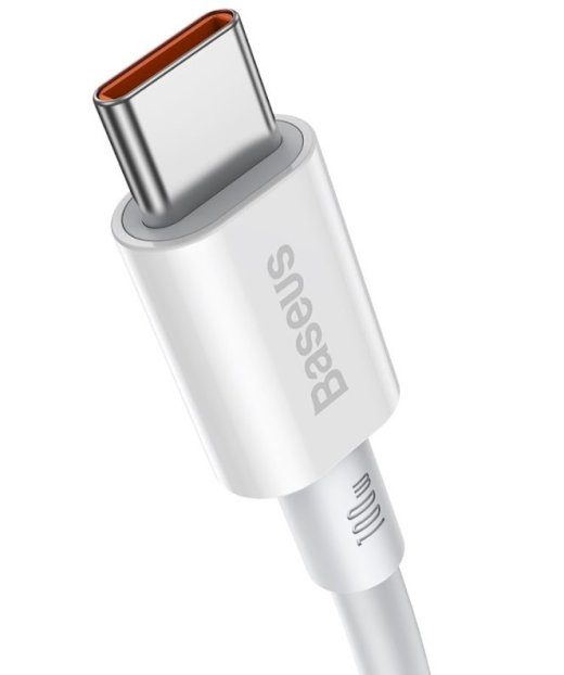 Baseus CATYS-C02 Superior greito įkrovimo duomenų kabelis USB-C - USB-C 100W 2m / baltas