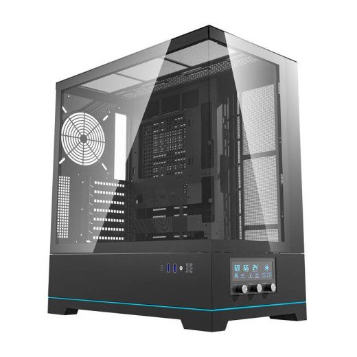 Darkflash DY451 arvutikorpus ilma ventilaatoriteta (must)