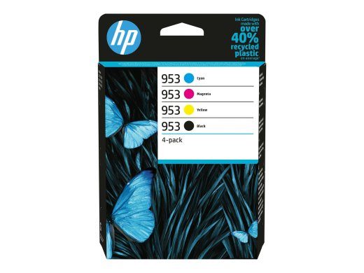 HP 953 must, kollane, tsüaan, magenta tint 6ZC69AE