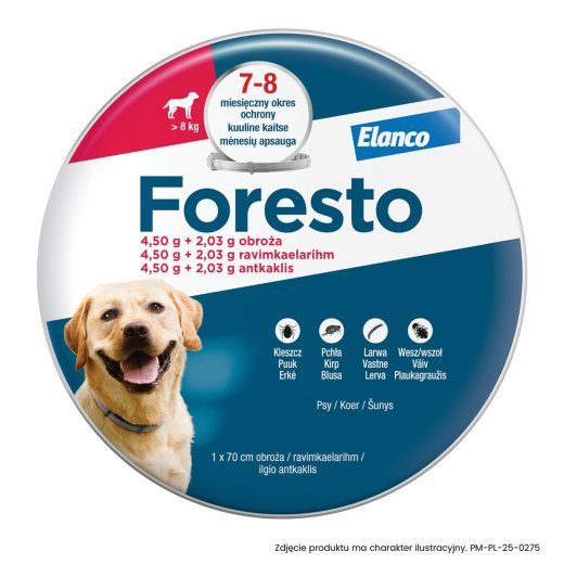 ELANCO Foresto kaelarind koertele üle 8 kg