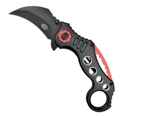 SCK Steel Claw noad Karambit K29 nuga, must ja punane