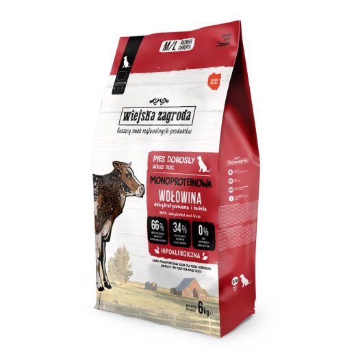 WIEJSKA ZAGRODA Monoprotein Veis kuiv koeratoid - 6kg