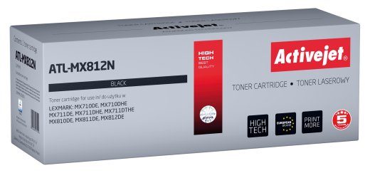 Activejet ATL-MX812N tooner (asendajaks Lexmark 62D2000; Supreme; 6000 lehekülge; must)
