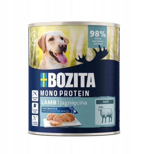 BOZITA Mono Pate Lamb - niiske koeratoit - 800g