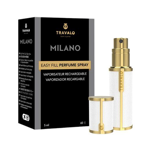 Travalo Milano REF U 5 ml valge ja kuldne