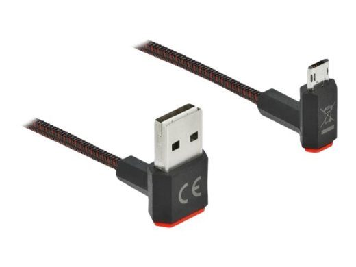 Delock lihtne USB-kaabel 50cm must
