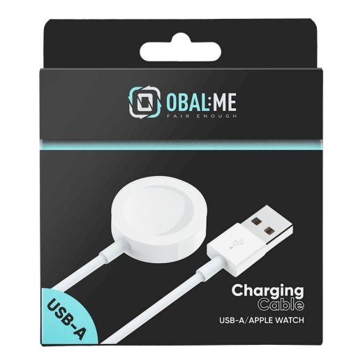 OBAL:ME laadimiskaabel Apple Watch USB-A jaoks / valge