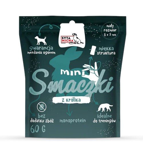 SYTA MICHA Mini maiused küülikuga - maius koertele - 60 g