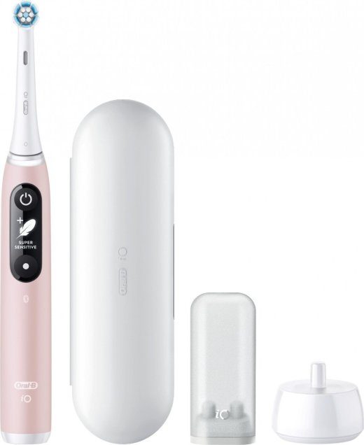 Oral-B elektrinis dantų šepetėlis iO Series 6 Įkraunamas Suaugusiems Įtrauktų antgalių skaičius 1 Dantų valymo režimų skaičius 5 Rožinė