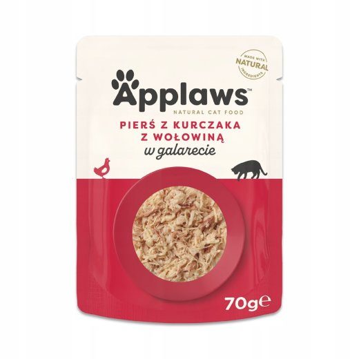 APPLAWS Kanarindliha ja veiseliha želees - märakoiratoit - 70g