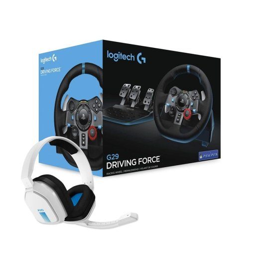 Logitech G29 Driving Force võiduratas ja pedaalikomplekt Sony PlayStation 3/4/5 jaoks ning Astro A10 kõrvaklapid